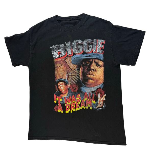 BIG Notorious B.I.G. T-Shirt Men’s M Rap Tee "It Was All A Dream" Black - Picture 1 of 6